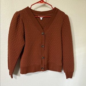 Time and Tru Brown Cardigan Sweater